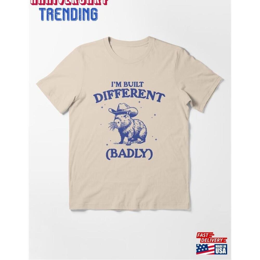I M Built Different Badly Style Shirt Retro Cartoon Tshirt - Picture 1 of 4